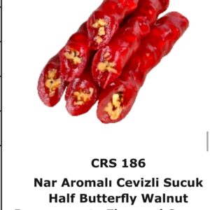 Half Butterfly WalnutPomegranate Flavored Sausage