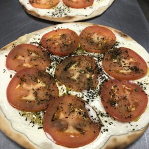 Labneh, Tomato & Dry Mint Manakish